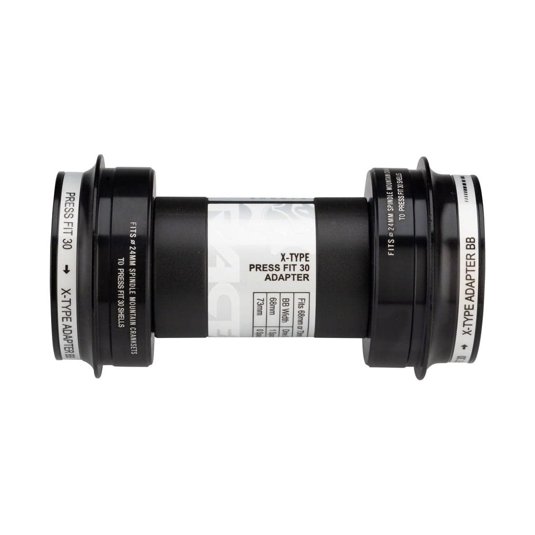 Race Face PF30 bottom bracket with 24mm external seal for smooth cycling performance, component for bike cranksets.
