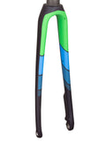 Trek 2017 Domane SL 5 disc brake fork with 12mm thru-axle and flat mount, showcasing the lightweight carbon component.