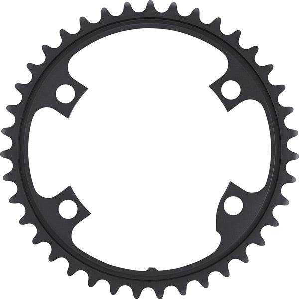 Shimano Ultegra FC-R8000 11-speed 39T inner chainring for road bike components, with teeth and mounting holes visible.