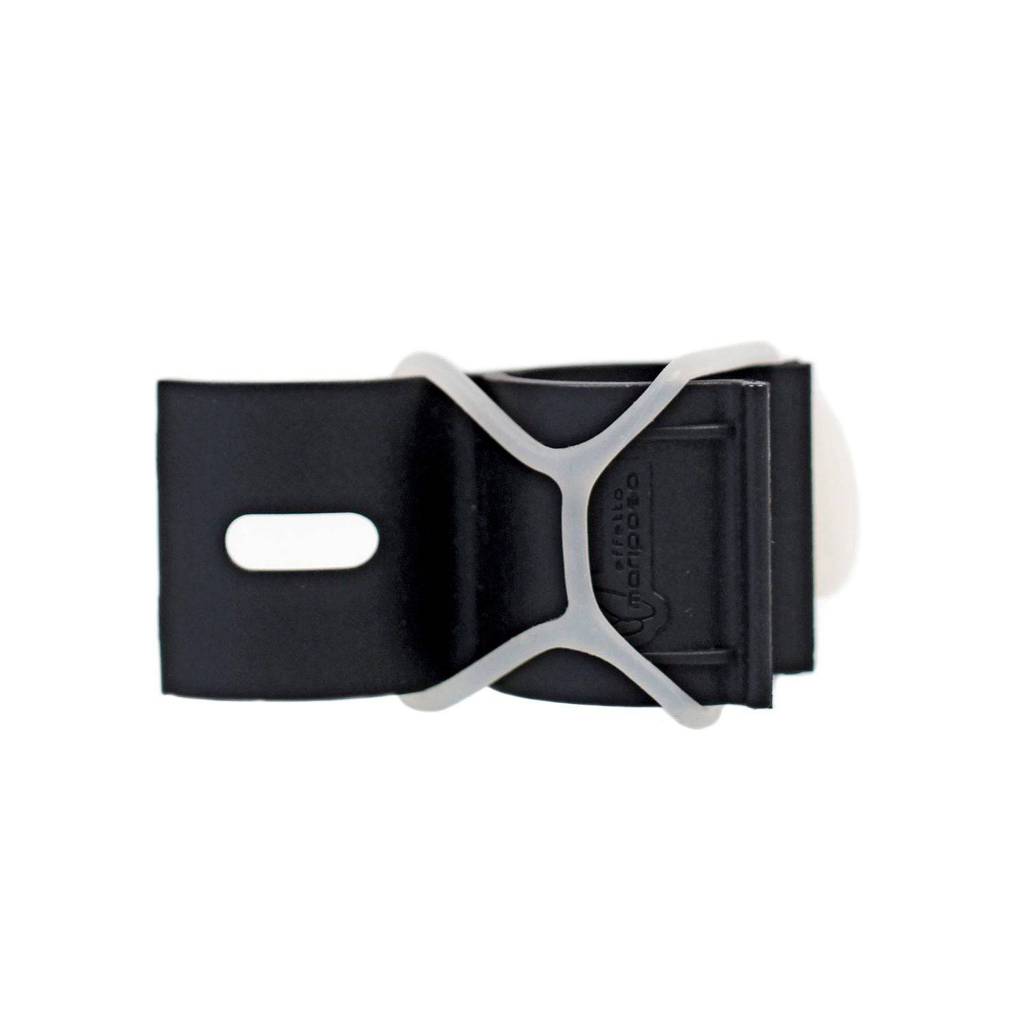 Effetto Mariposa Effetto Espresso OSFA clip for securing espresso canisters under bottle cages on bicycles.