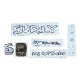 Surly Monkey Nuts V2 bike components with headbadge, designed for bike frames and accessories, shown in the image.