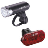 CatEye EL-135 Omni 5 bike light set for night cycling, featuring front and rear lights for safety and visibility on the road.