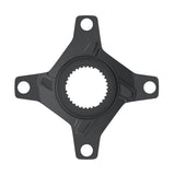 FSA Yamaha Ebike Spider for PW-X3 1x chainring drivetrain upgrade, close-up view of bike component in metallic finish.