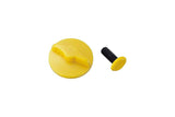 Topeak yellow nut accessory for Modula Java cage hydration bottle, securing attachment with durable plastic design