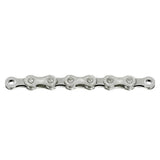 SunRace CN10A bike chain showing metal links and durable construction for smooth, efficient drivetrain performance.
