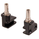 Pair of DMR APS cantilever brake mounts for MK2, Rhythm, and Transition frames, showcasing durable aluminum bike components.