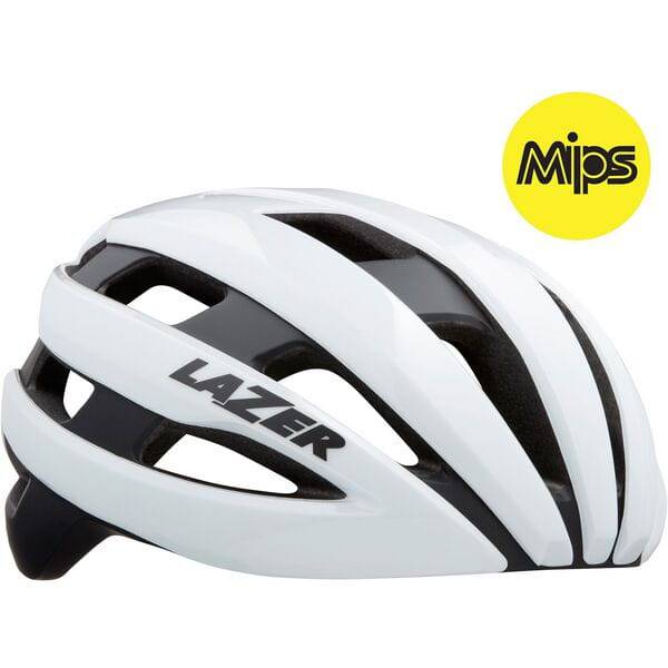 Lazer Sphere MIPS helmet with advanced Rollsys fit system, ventilation features, shown from the side with adjustable straps.