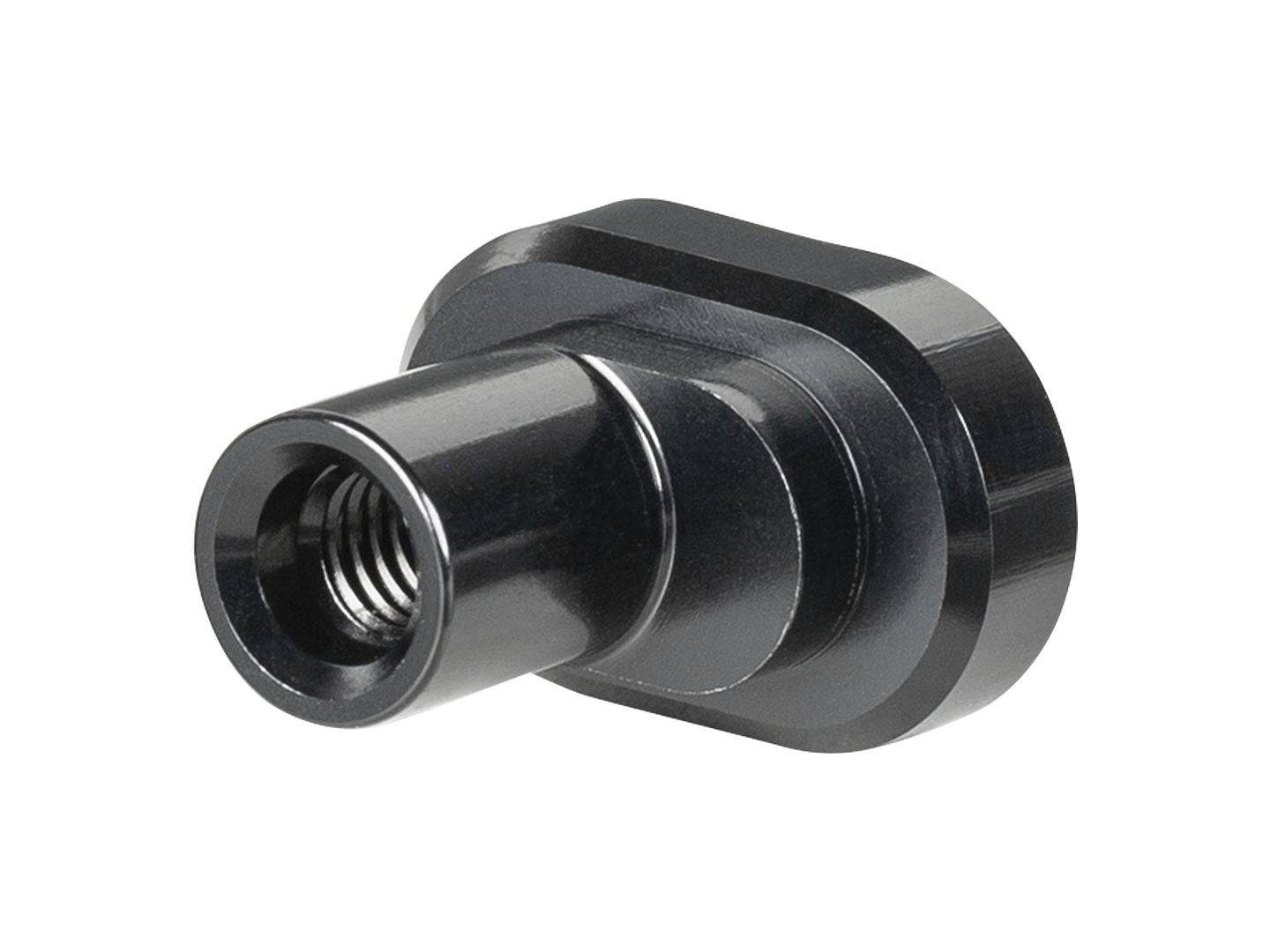 Black Trek Fuel EXe 29 Mino Link Nut M6 x 20mm for 2023-2024 mountain bike components, shown close-up.