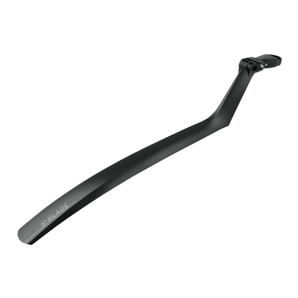 SKS S-Blade fixed rear mudguard for road bikes with seatpost mount, designed to protect against mud and water splashes.