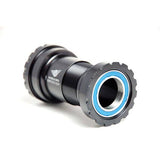 Wheels Manufacturing BBright outboard bottom bracket with serviceable Enduro bearings for 24/22mm cranksets, shown installed in bike frame