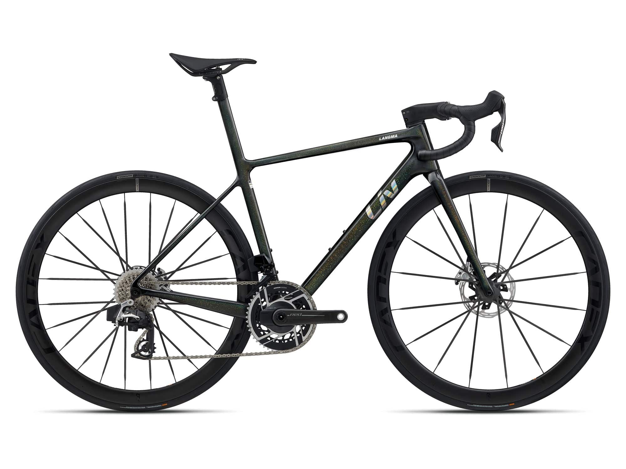 Liv Langma Advanced SL 0 road bike 2026 with integrated seatpost, aerodynamic design, lightweight racing bicycle.