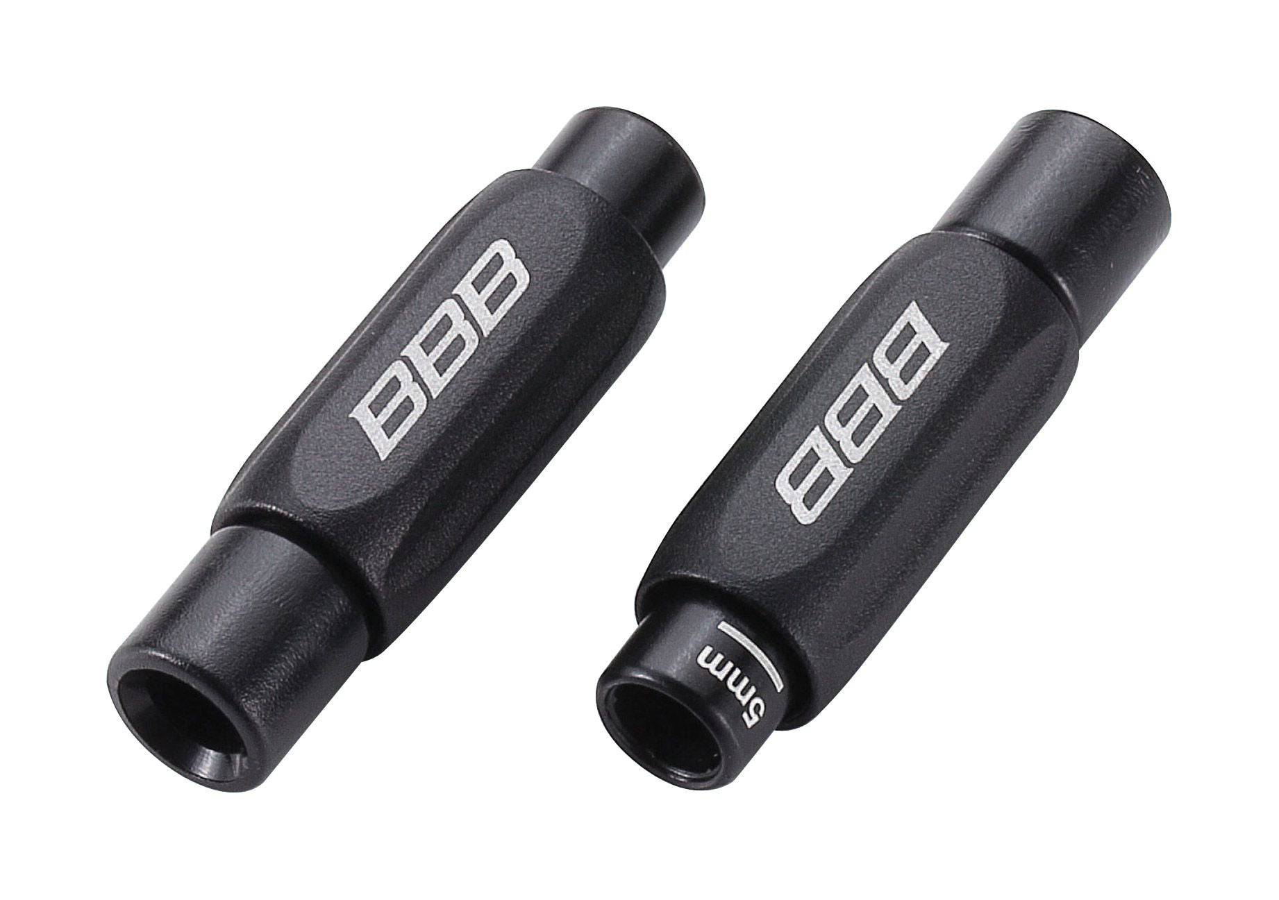 BBB Lineadjuster in-line barrel adjusters for 4-5mm bike cables, two-piece set, bike components for precise gear and brake cable tuning