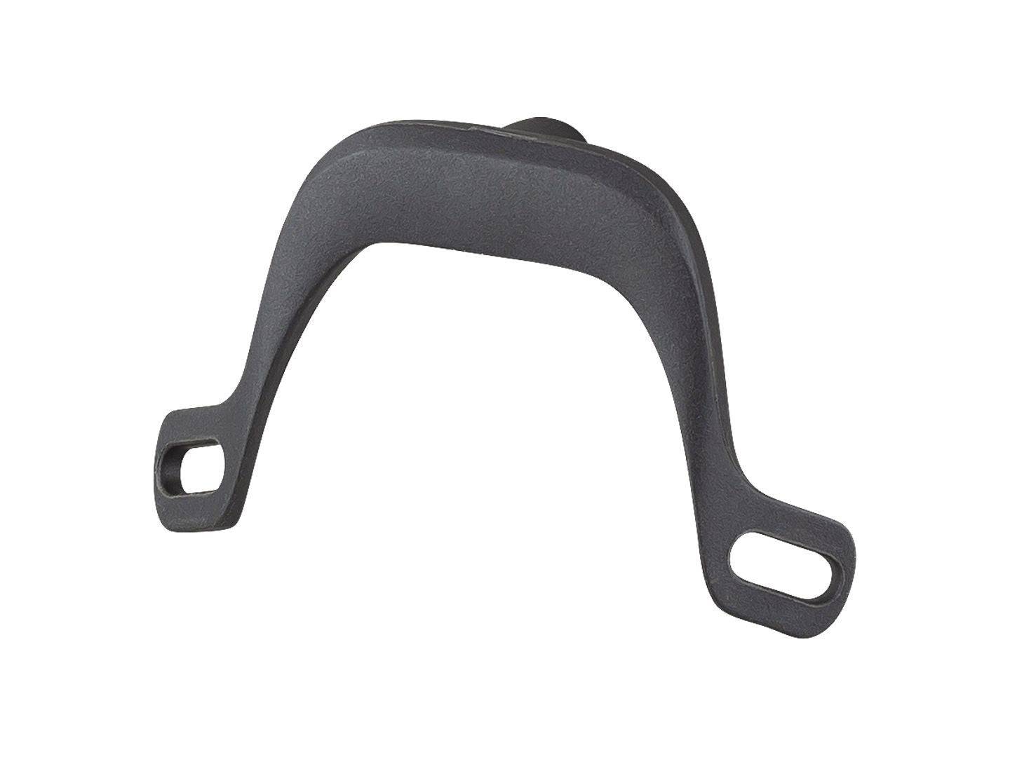 Trek Domane rear fender mount in large black, durable bike component for attaching rear fenders to Trek road bikes.