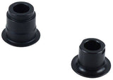 Black Bontrager Comp End Cap for 142/148mm hubs, compatible with Race, Rhythm, and Affinity Comp bike hubs.
