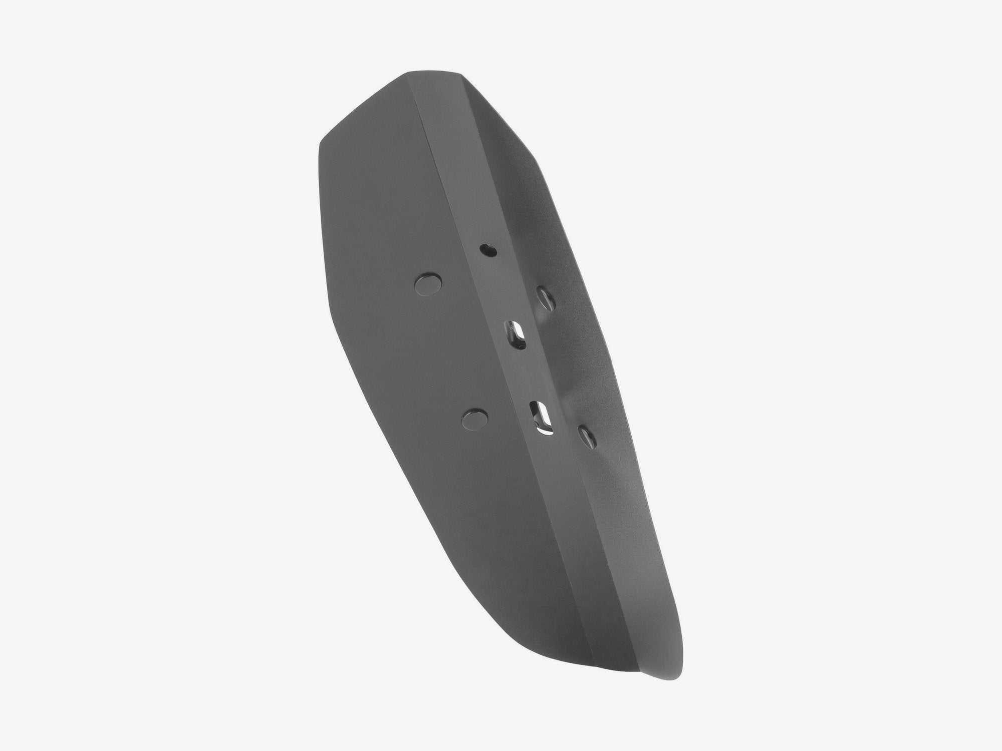 Black Trek Farley bolt-on front fender, universal fit for downtube bikes, durable component for mountain bike protection.