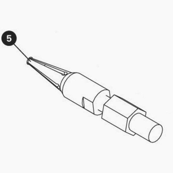 Park Tool 2560 expanding collet for SHX-1 workshop tool, fits 6-10 mm diameter, used in bicycle maintenance.