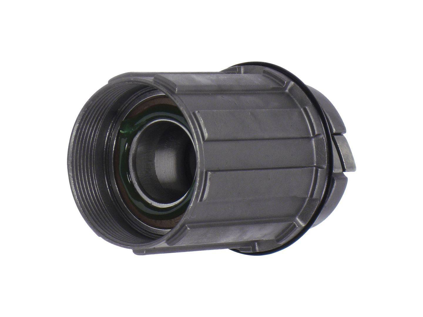 Black Bontrager DHG/DH/Earl 10-speed freehub body for cassette, compatible with 135-157mm hubs, bike components accessory