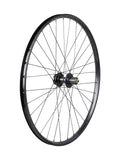 Bontrager Connection 27.5-inch rear wheel with 6-bolt disc brake mount and Shimano HG 7-speed cassette, black bicycle component
