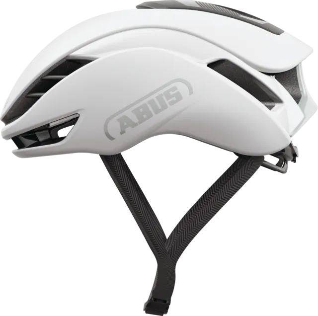 ABUS GAMECHANGER 2.0 cycling helmet with aerodynamic design and MIPS safety features, shown from the side view.
