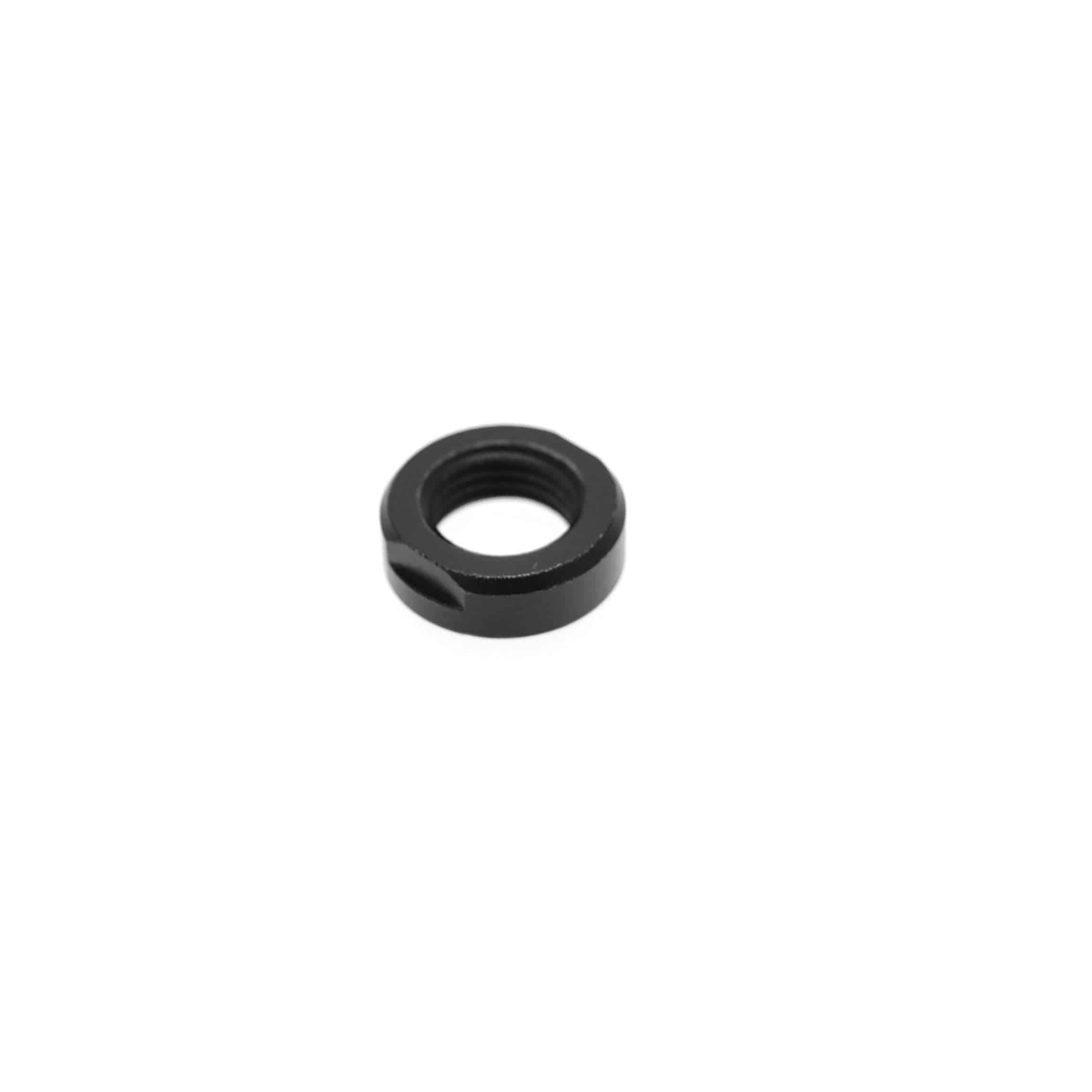 MAHLE nut freewheel for X35 E-bike transmission with integrated axle lock nut, showing close-up of component and locking mechanism.
