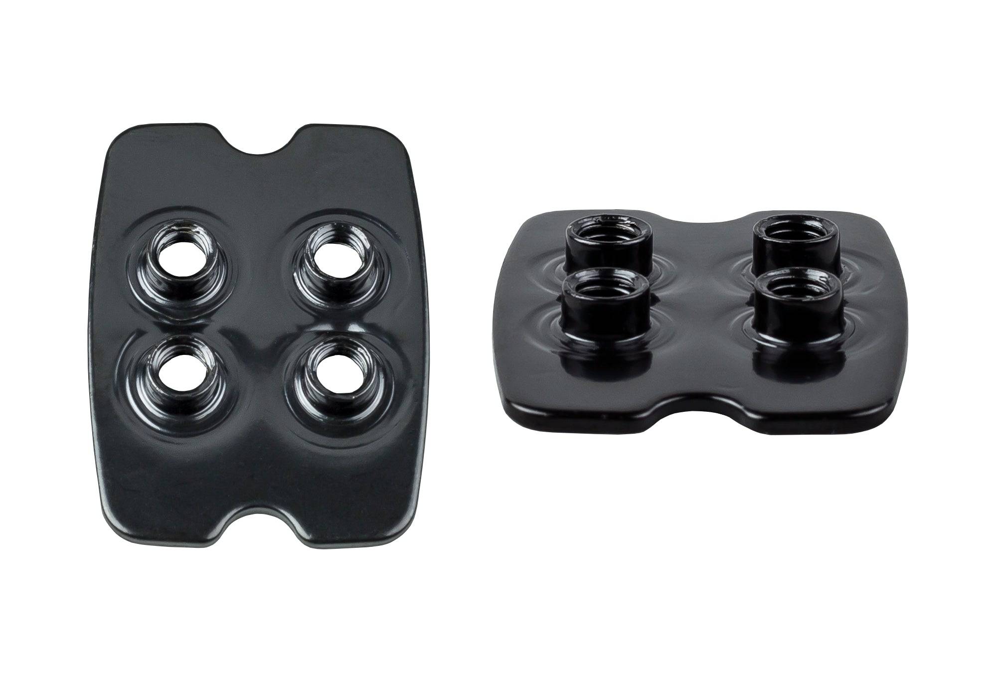 Bontrager road shoe SPD pedal adapter pair for 2-bolt cleats, black, compatible with cycling shoes and pedals