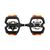 LOOK Geo Trekking Vision pedals with clipless and flat sides, featuring built-in VISION lights for versatile cycling components