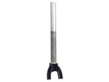 Trek Zektor aluminum 700c rigid road bike fork in black with 300mm length and 50mm rake, designed for lightweight cycling.