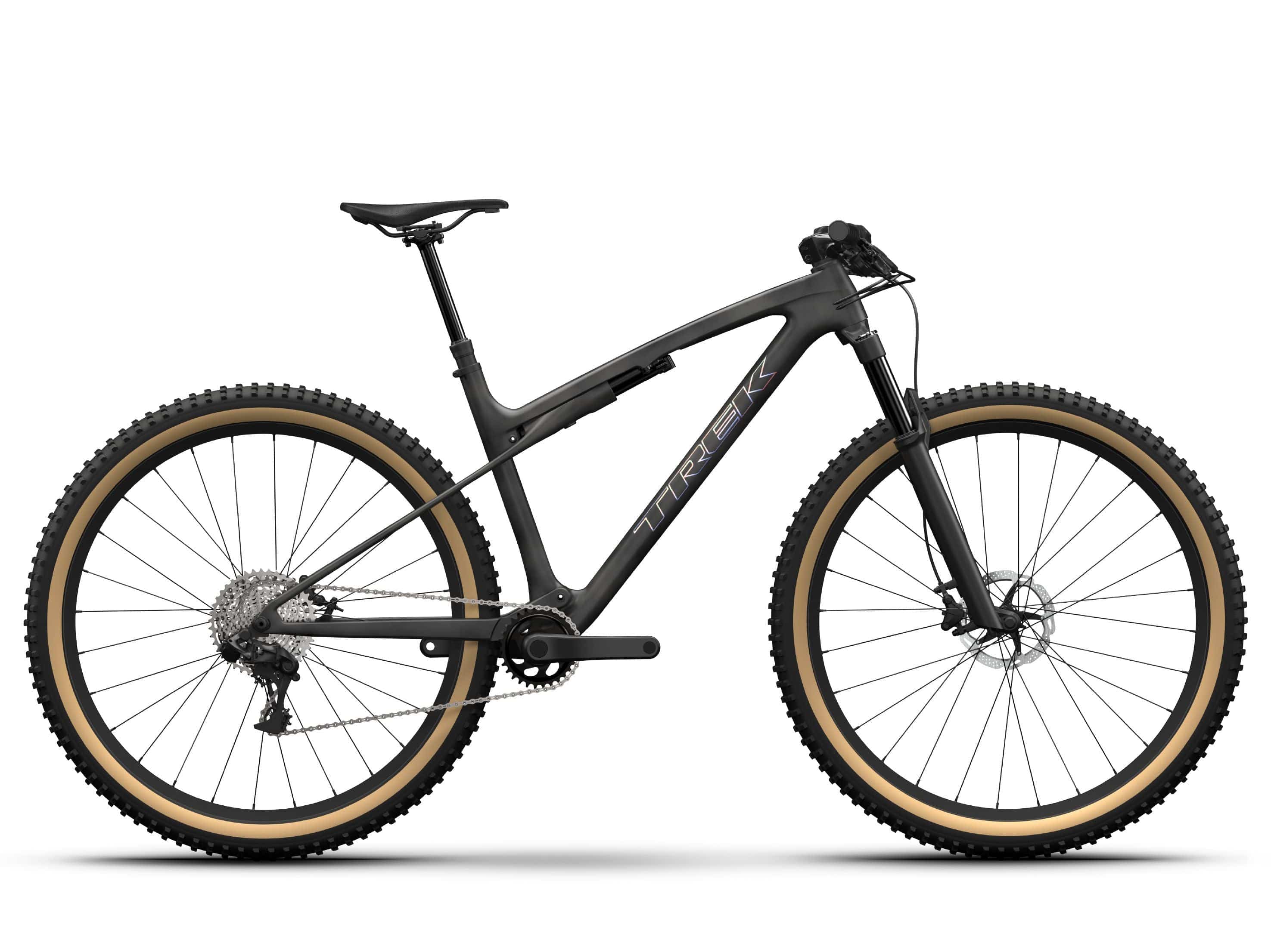 Trek Supercaliber SLR 9.8 X0 AXS T-Type Gen 2 cross-country race mountain bike with lightweight frame and advanced suspension.