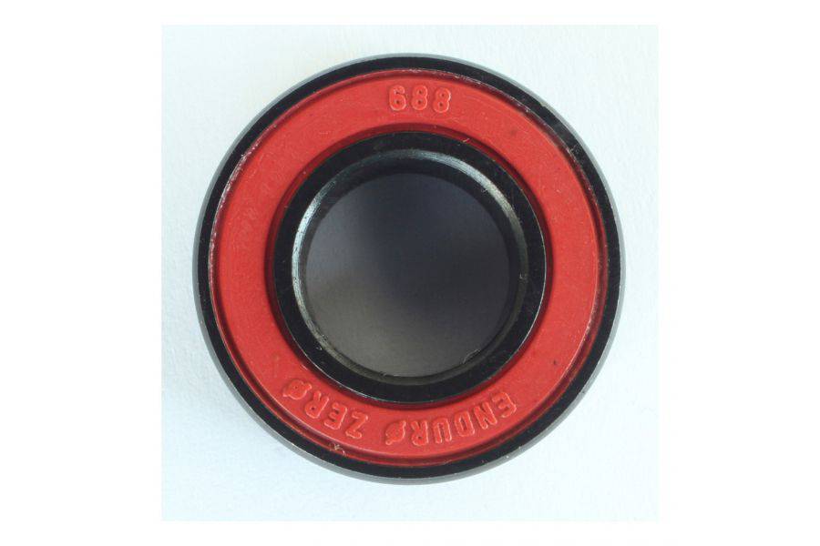 Enduro Bearings 688 VV Zero ceramic bearing for cycling hubs, showing the 8x16x5mm size and ABEC 5 rating.