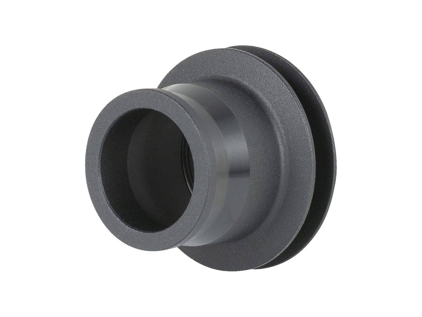 Bontrager Kovee RSL disc hub 12mm axle end cap, 110mm OLD, black, for front or rear bicycle wheel components.