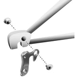 M Part gear hanger for Giant bikes, durable bike component compatible with various frames, visible in black metal finish.
