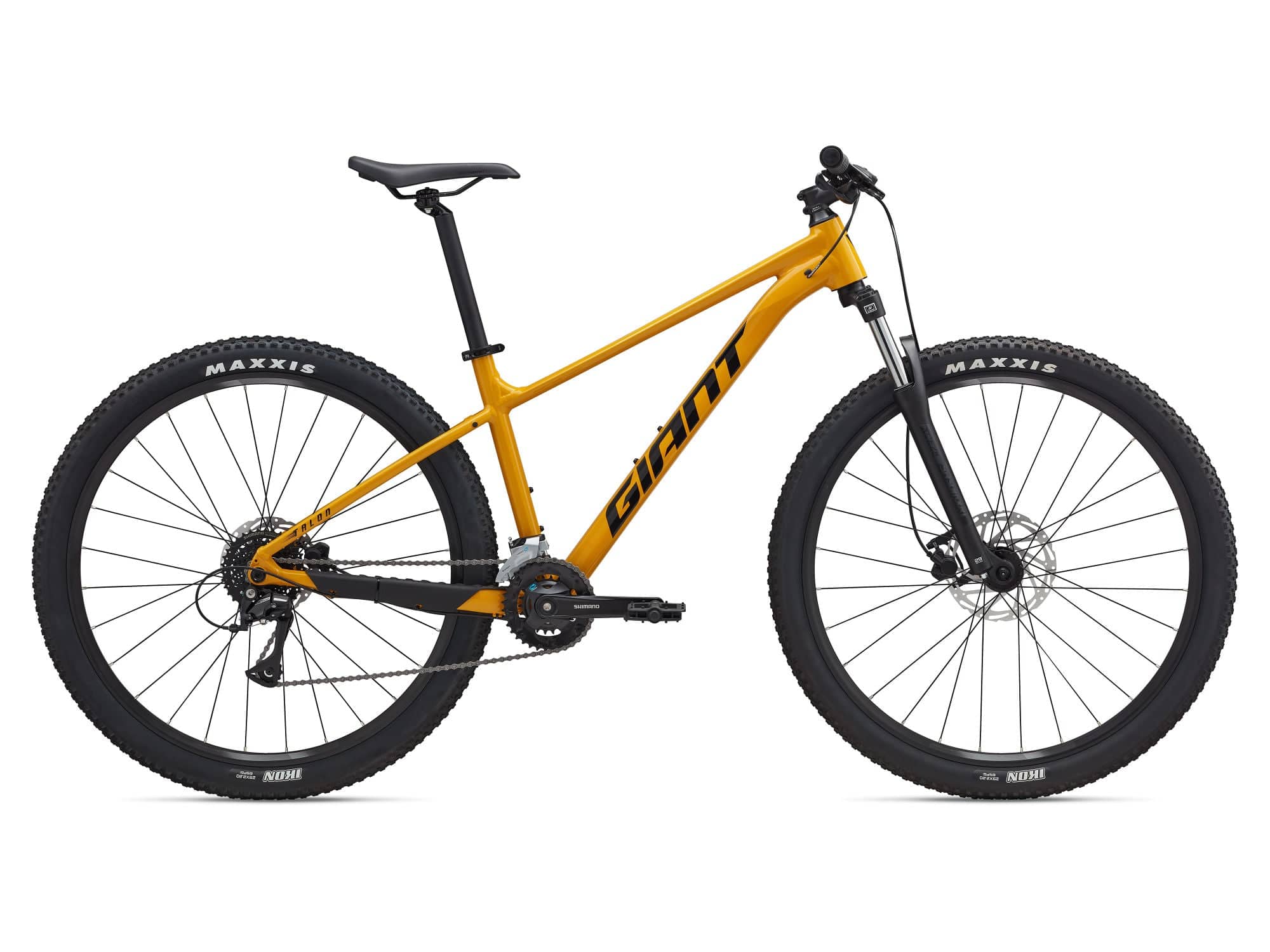 Giant Talon 29 3 mountain bike with Shimano Acera 1x drivetrain and front suspension, ready for trail riding in rugged terrain.