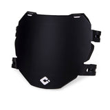 ODI downhill MTB frame protection and DH number plate with stickers, durable accessories for mountain bike protection.