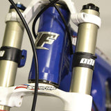 ODI Fork Bumper for Ohlins 38mm forks, durable black frame protection component for motorcycle suspension.