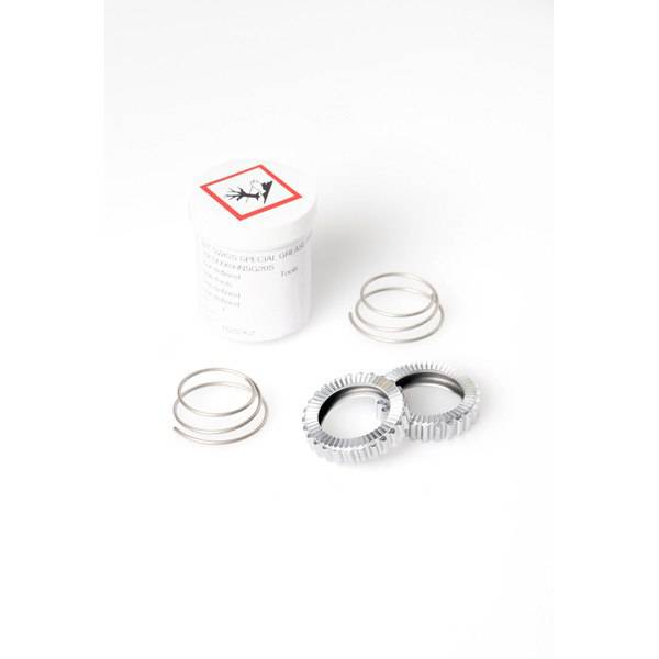 DT Swiss upgrade kit for Star Ratchet hubs with 54 teeth, fast engagement, includes hub components, for improved performance.