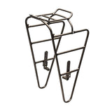 Blackburn Outpost Front Rack 2018 titanium bikepacking accessory with removable top shelf mounted on a bike.