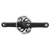 Sram Crankset Powermeter Xx Eagle Spindle Q174 55Mm Chainline Dub Mtb Wide Black 2-Guards 32T T-Type (Bb Not Included) 2023