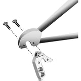 M Part gear hanger for KTM bikes, durable replacement component, shown mounted on motorcycle frame, focusing on gear shifting area.