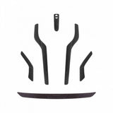 Black MET Manta helmet replacement pad kit showing comfortable, cushioned padding for easy installation inside a protective cycling helmet.