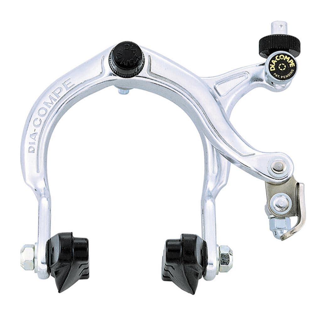 Dia-Compe 883 QR BMX brake components with quick-release levers for front and rear wheels, suitable for BMX bike braking systems.
