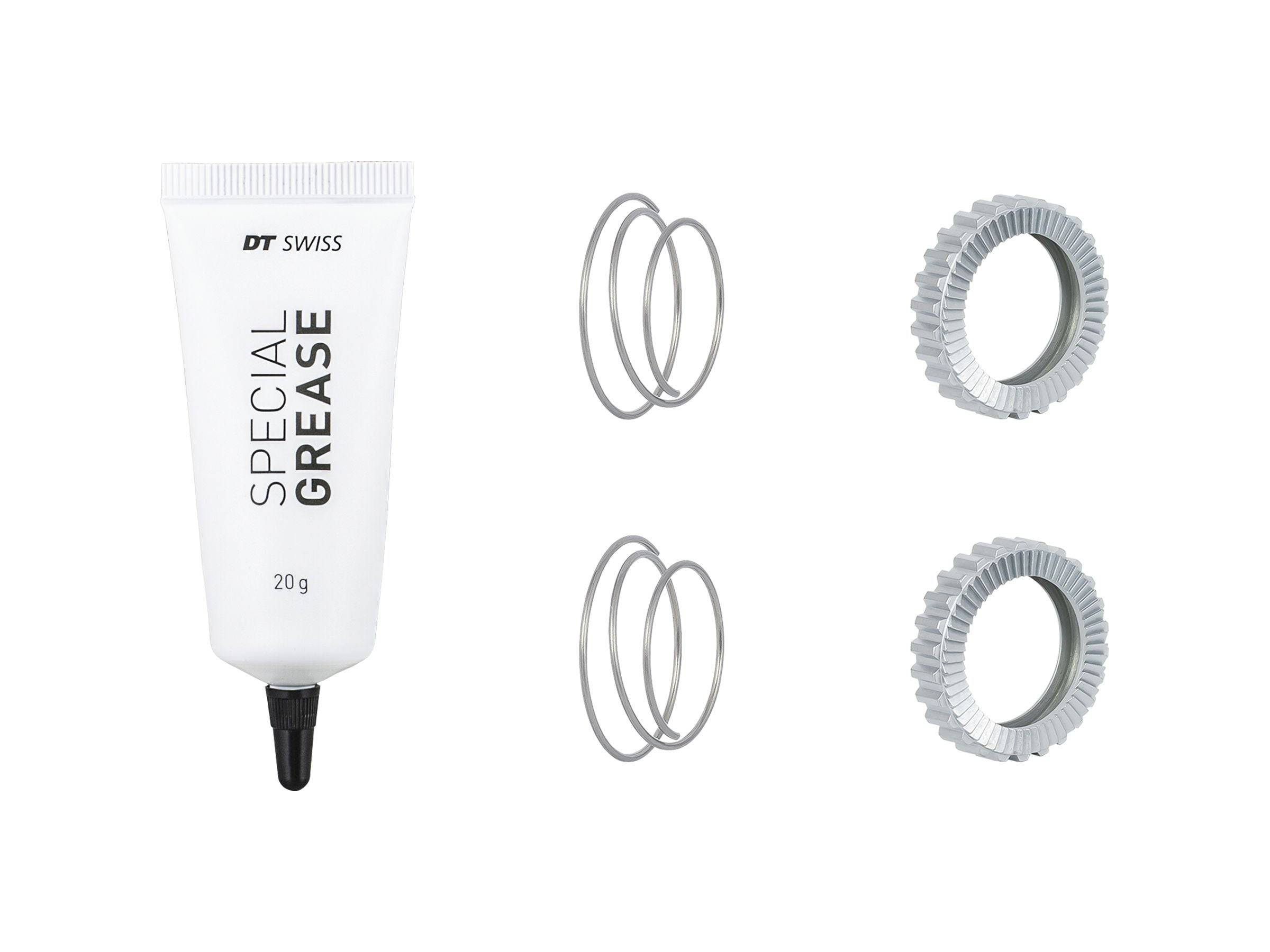 Bontrager DT Swiss 54 Tooth Superlight Star Ratchet Kit for rear hub in silver, compatible with 130-148mm OLD bikes