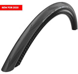 Schwalbe One Performance 700c 25c black road bike tire with non-folding sidewalls, suitable for high-performance cycling.