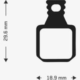Aztec disc brake pads for Magura MT5 and MT7 e-bike components, shown in a set of two pairs, designed for long-lasting performance.