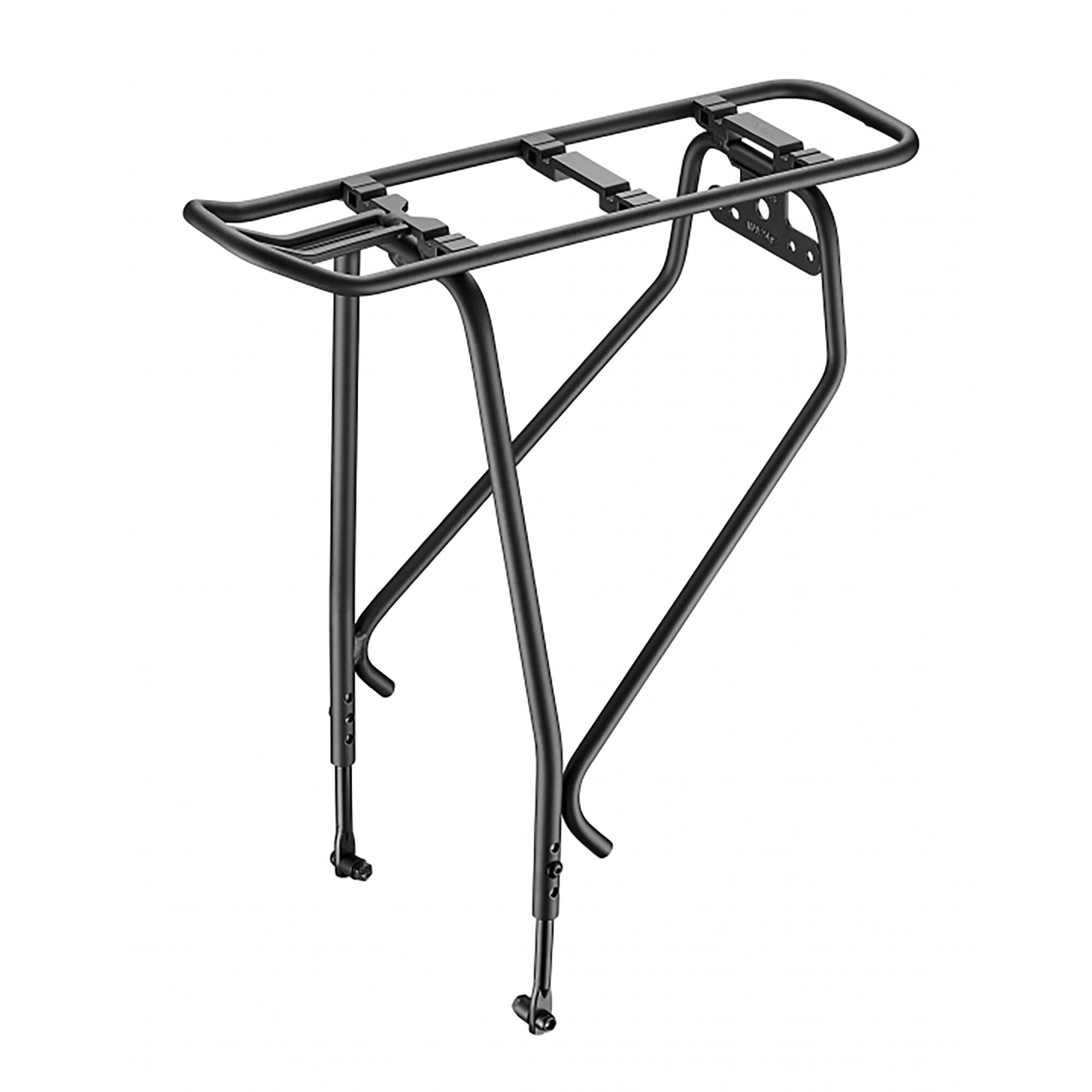 M Part MIK Disc Rear Pannier Rack Alloy Black with Light & Reflector Mount | Swinnerton Cycles