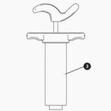 Park Tool 2592-2 mineral oil syringe for BKM-1 brake bleed kits, workshop use, with clear syringe and mineral oil inside.