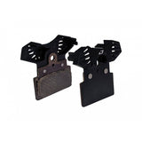 Jagwire Elite cooling disc brake pads for Shimano MTB older models, black, showcasing the components for mountain bike braking systems.
