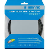 Shimano Road Gear Cable Set with OPTISLICK coating for 105 5800 and Tiagra 4700, featuring inner cables and housing for bike shifting.