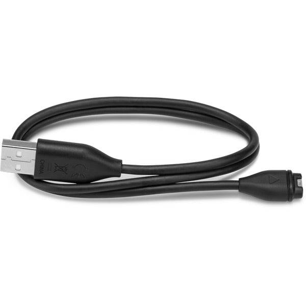 Garmin USB charging clip accessory for wearable devices like Fenix, Forerunner, and Vivoactive models.