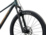 Giant Talon 29 2 mountain bike with suspension, 1x drivetrain, and high-volume tires for off-road riding.