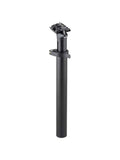 Bontrager telescoping seatpost in black, 34.9mm diameter, 300mm length with 10mm offset, bike components part